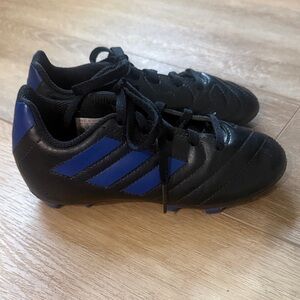Adidas Black and Blue Athletic Cleats